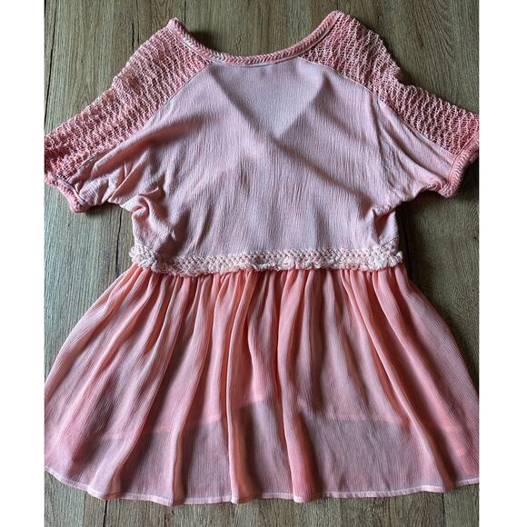 Miss Me Coral Boho Blouse Size Small - Picture 4 of 7